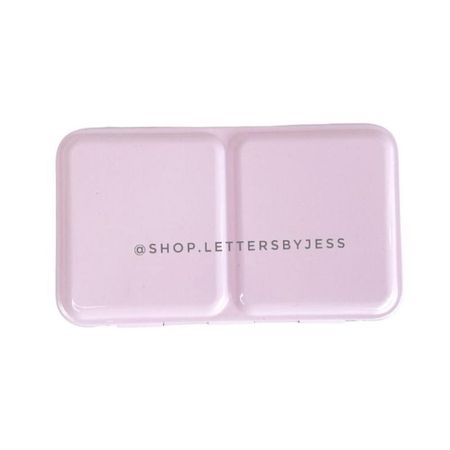 Estuche vacío para acuarelas (metal) - pequeño + 12 godets Rosa pastel