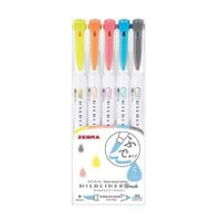 Zebra Mildliner Brush Pen - Spring set