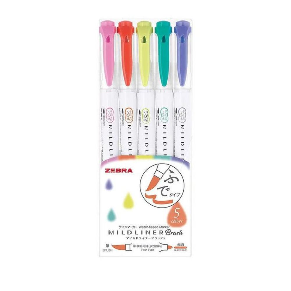 Zebra Mildliner Brush Pen - Summer set