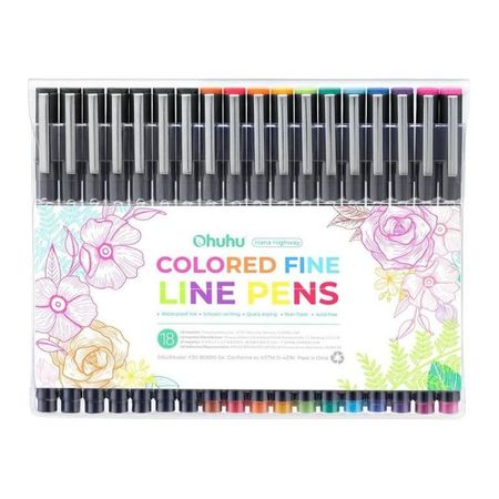 Ohuhu Colored Fine Pens - Setx18