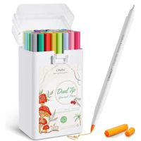 Ohuhu marcador base de agua doble punta  - Setx40 colores