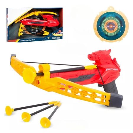 Juguete de Ballesta con Luz Infrarroja y Blanco de Tiro Rojo  64RJ10
