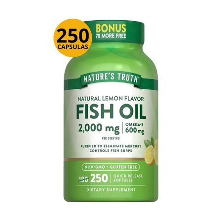FISH OIL 2000mg OMEGA 3 250 SOFTGELS NATURE'S TRUTH