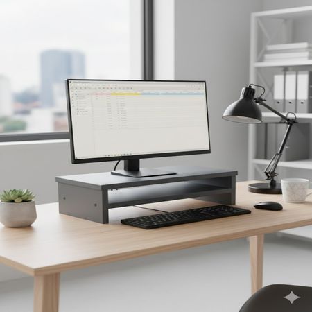 Base soporte para monitor Plomo