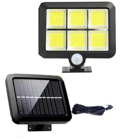 Lampara Reflector con Panel Solar para Exteriores Luz LED con Sensor