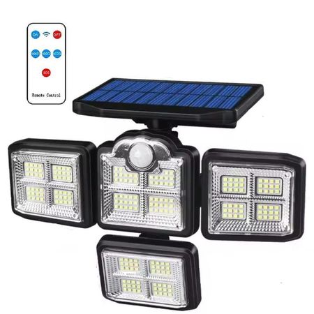 Reflector Lampara Luz LED con Sensor para Exteriores Panel Solar