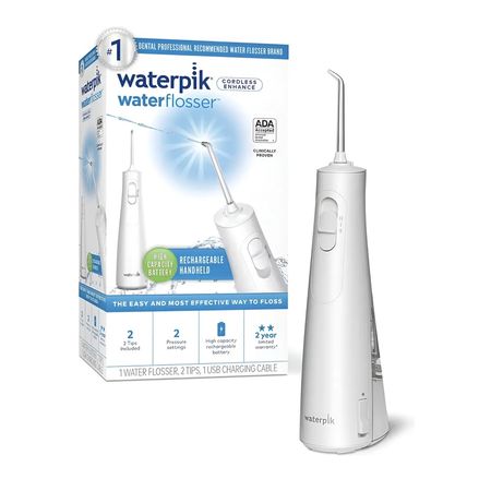 Irrigador Bucal Waterpik Enhance Inalambrico 2 Boquilla 2 Niveles