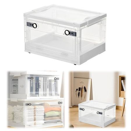 Organizador Multiusos Plegable y Apilable Con Ruedas