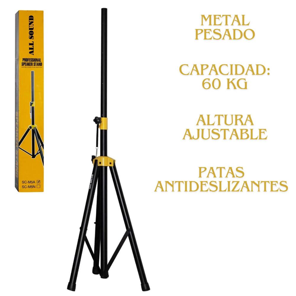 Soporte Trípode para Parlante SC-M5A Full Metal Pesado 60 Kg
