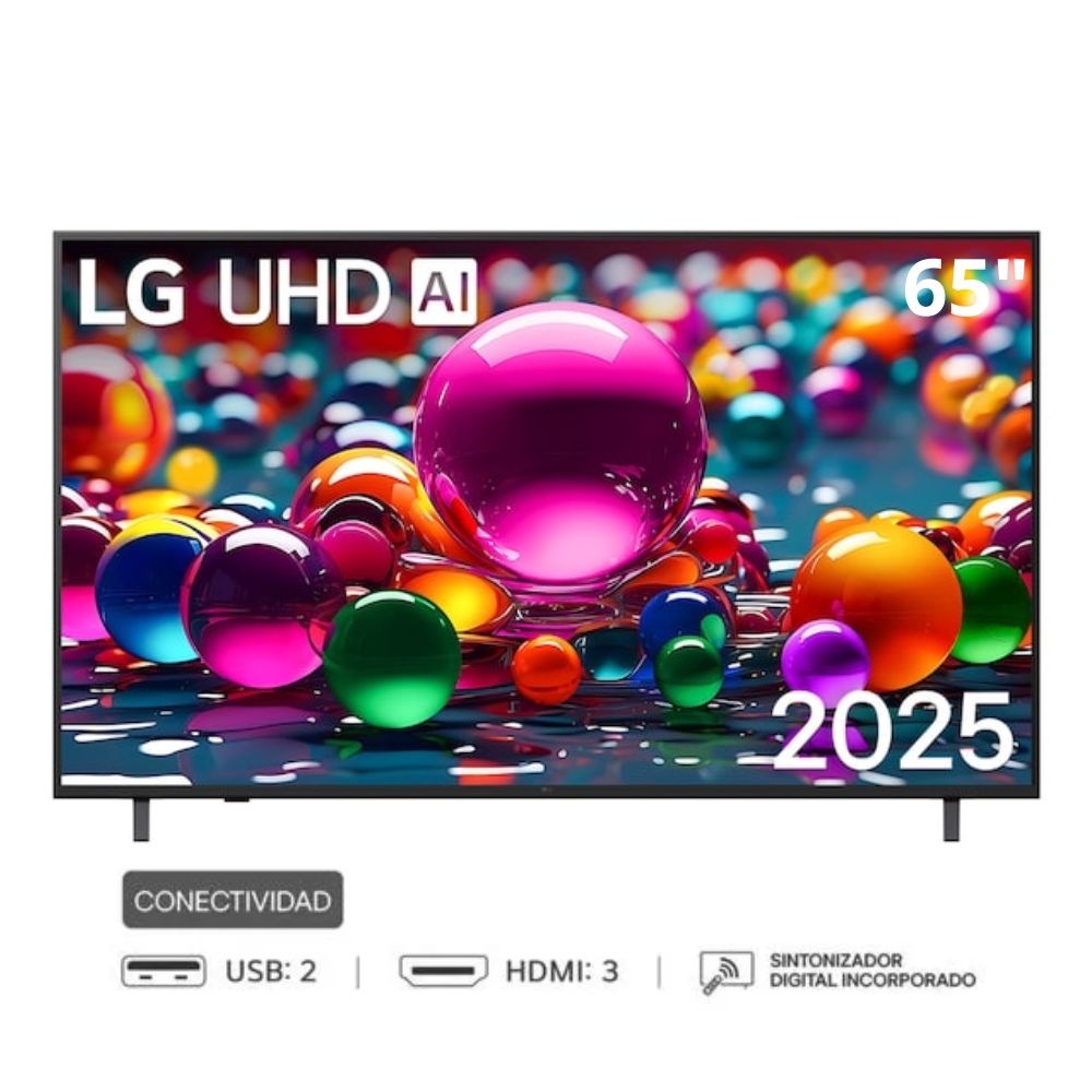 TELEVISOR LG 65 UHD 4K SMART TV THINQ AI 65UA8000PSB -2025