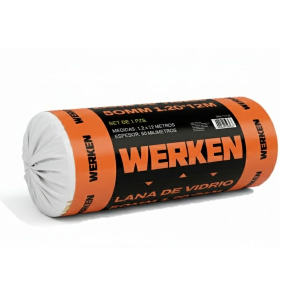 Lana de vidrio 50mm 1.20*12m Werken