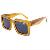 Lentes de sol de moda Europea 2025 - NUEVO DANNY AMBAR - NEGRO POLARIZADO Naranja