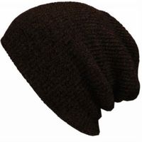 Beanie Clásico chullo Jaspeado Unisex - Marron Marrón Talla única