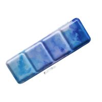 Estuche vacío para acuarelas sin soporte de metal - Mediano - celeste azul