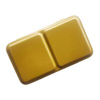 Estuche vacío para acuarelas sin soporte de metal - pequeño - Dorado