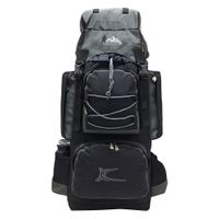 Mochila Campera Kengar Modelo N.4 Negro - Plomo
