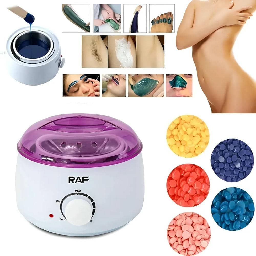 Olla Calentadora Para Cera Depilatoria Raf Color Blanco