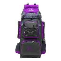 Mochila Campera Kengar Modelo N.4 Plomo - Uva