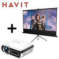 Combo HAVIT Proyector PJ215PRO 250 ansi + Ecram PS100