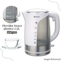 Hervidor plastico 2.5L blanco Imaco KE2500