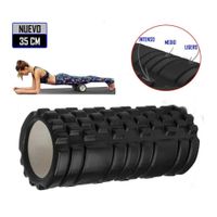 Foam Roller 35cm Rodillo de Espuma para Masaje Negro