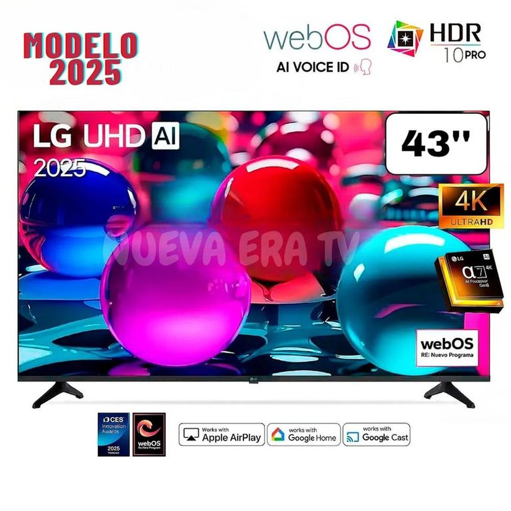 TELEVISOR LG 43 43UA7300PSB 4K UHD AI SMART TV  2025