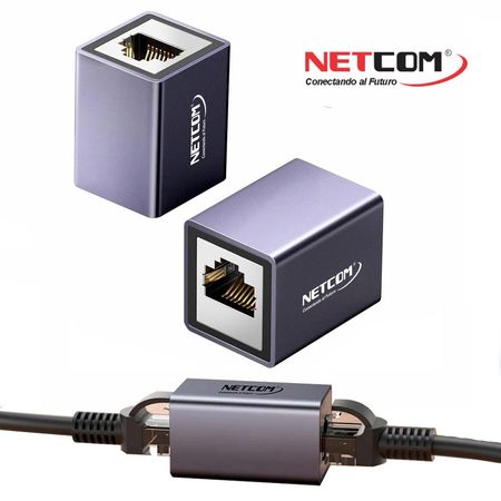 Union Empalme Rj45 Extiende Cat 8 40Gbps Red