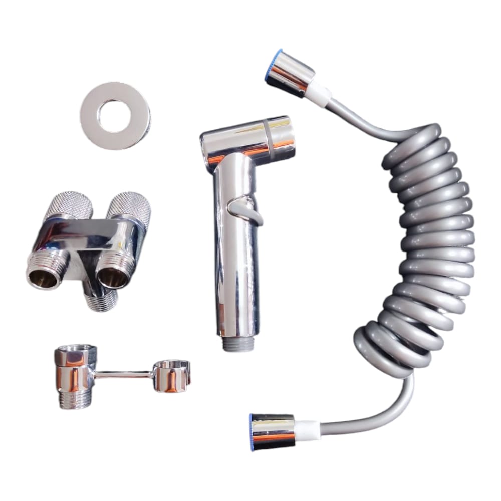 Combo Set Ducha Bidé Premium con Rociador ABS y Válvula Acero SS304