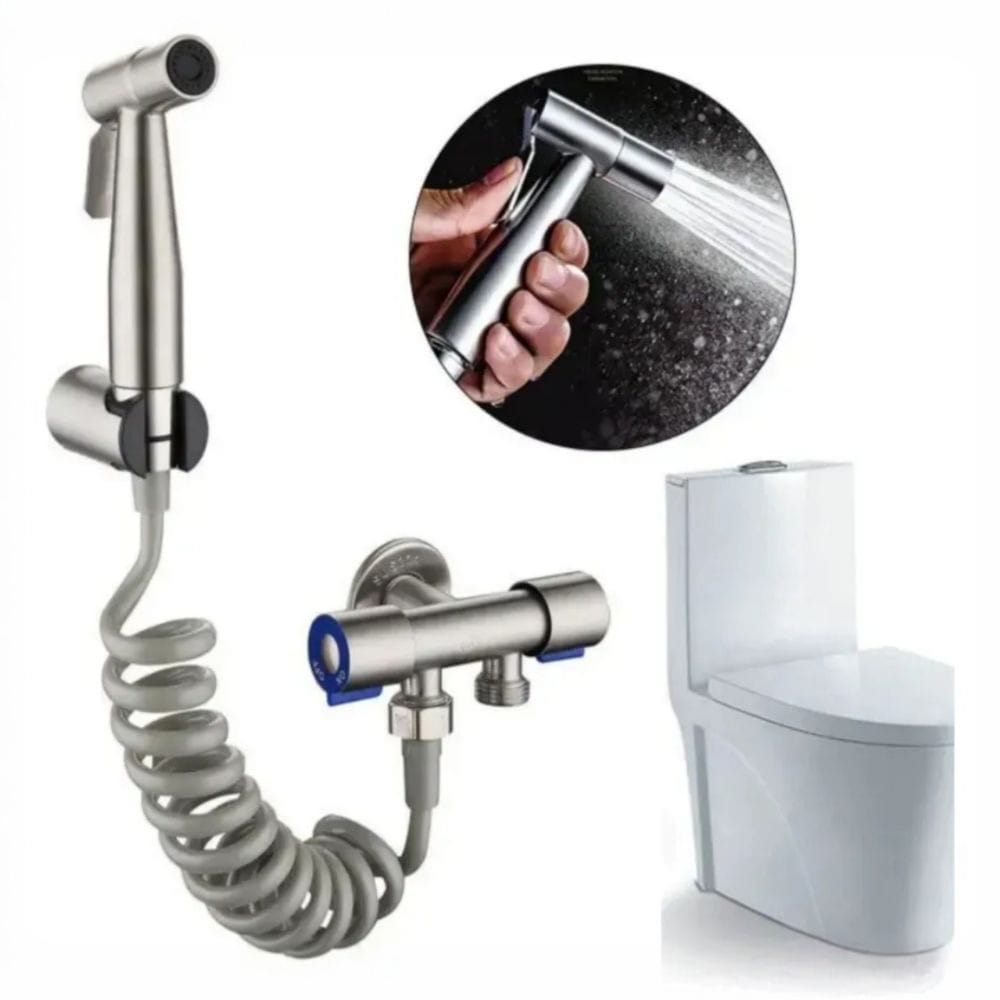 Set Combo Ducha Bide Satinado Completo Acero SS201