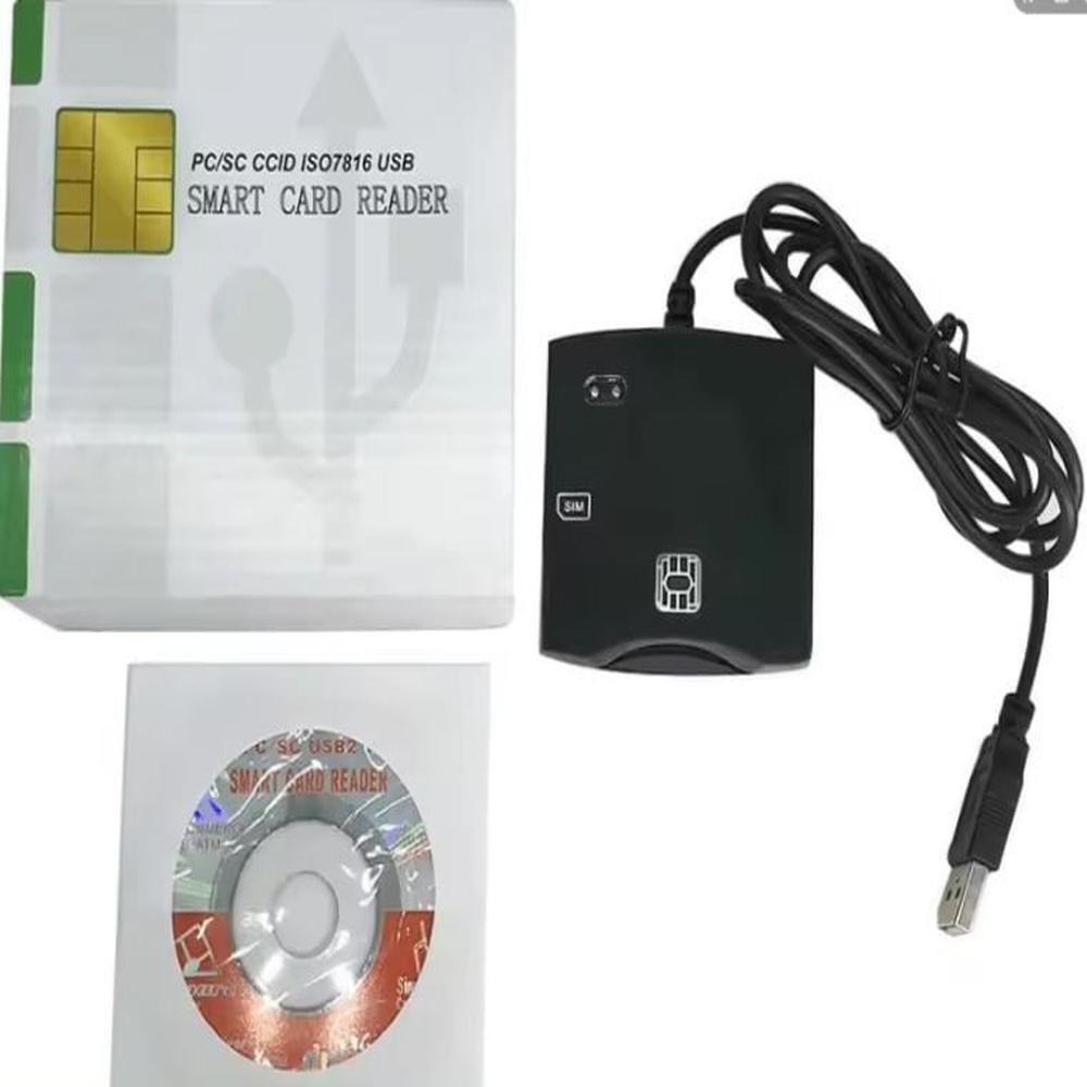 Lector De Dni Electrónico Smart Card Negro