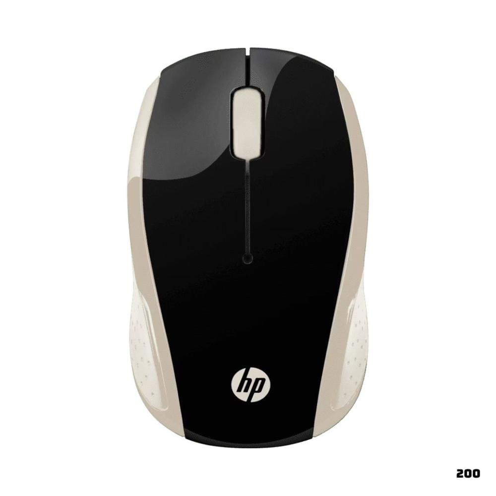 MOUSE INALAMBRICO HP 200 2HU83AA 1000 DPI - DORADO