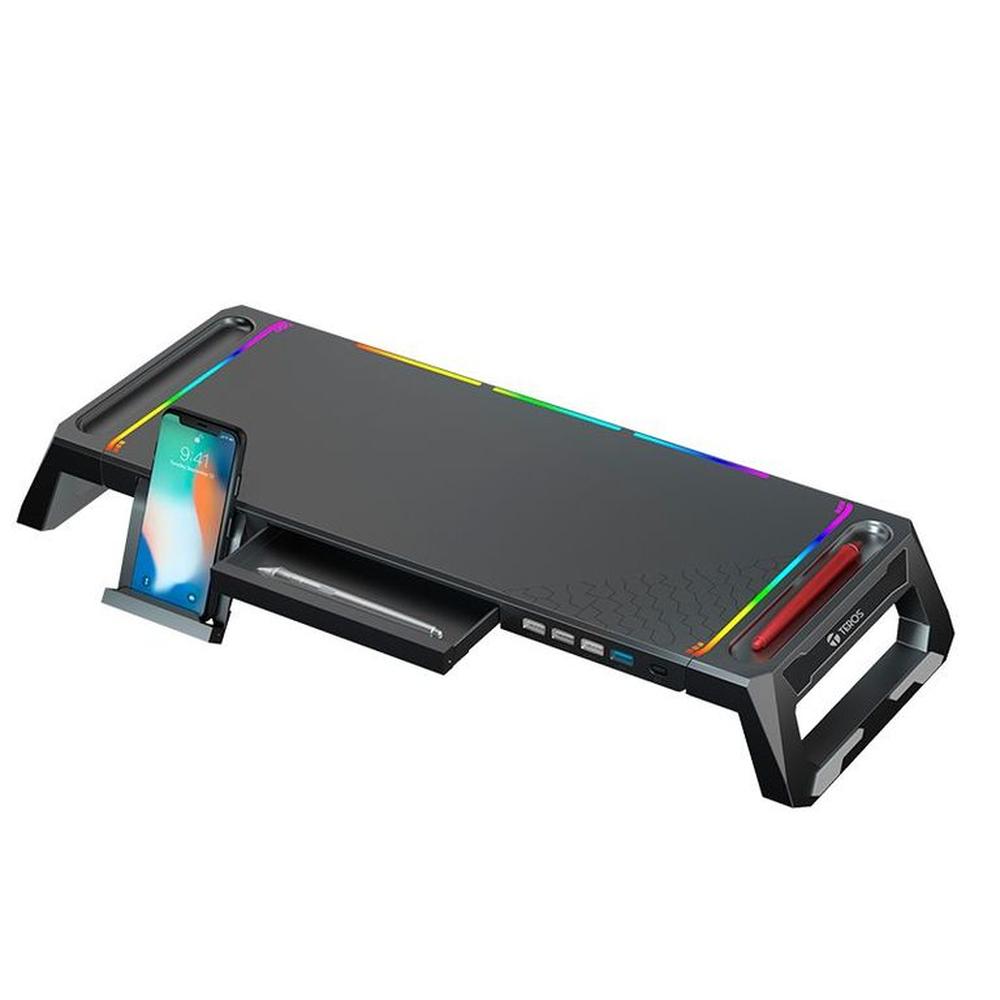 SOPORTE TEROS TE-7131N PARA MONIT RGB MULTIPROPOSITO CON 4 PUERTOS USB