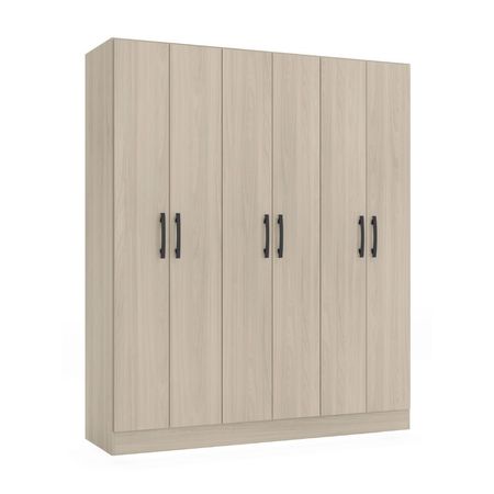 Ropero Bali 6 Puertas 3 Repisas MDP Almendra Orange