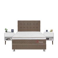 Dormitorio Boreal 2 Plazas + Velador Fer Blanco