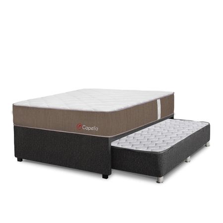 Cama Diván Forli Capella Super Side 1.5 Plazas + 1 Almohada + 1 Protector