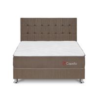 Juego de Dormitorio Forli Capella Queen + Cabecera + 2 Almohadas + 1 Protector