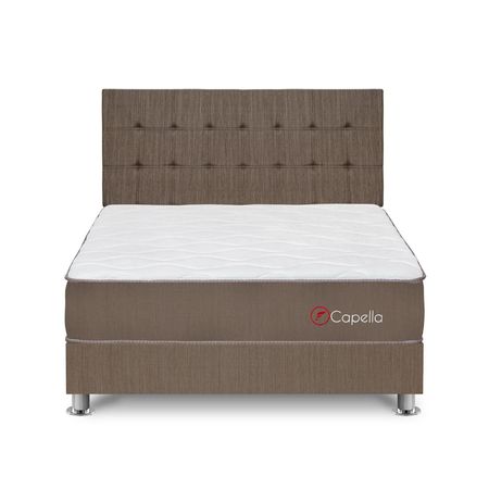 Juego de Dormitorio Forli Capella Queen + Cabecera + 2 Almohadas + 1 Protector