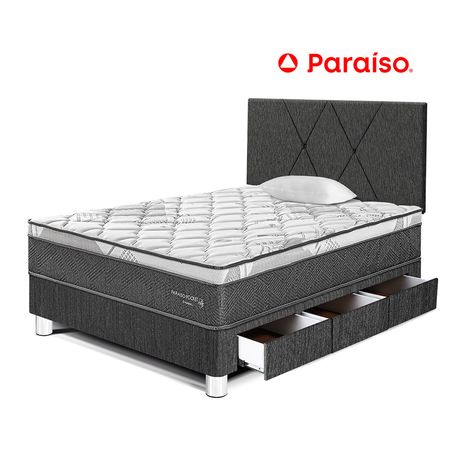 Dormitorio Paraiso Pocket St Cajones 1.5 Plazas Cabecera Loft Cl