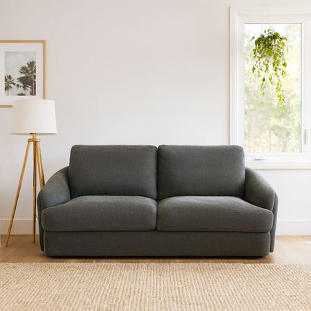 Sofá Luna 3 Cuerpos Gris Oscuro