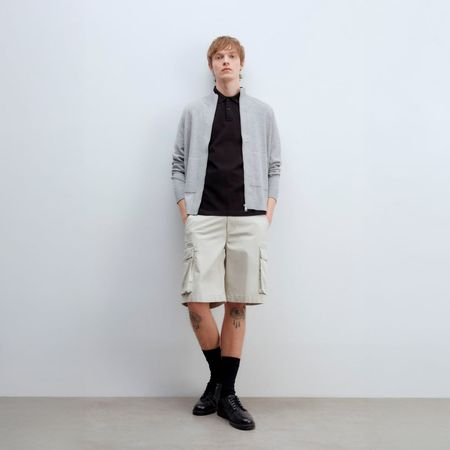 Chompa Hombre Sfera Cremallera Medium Gris XL