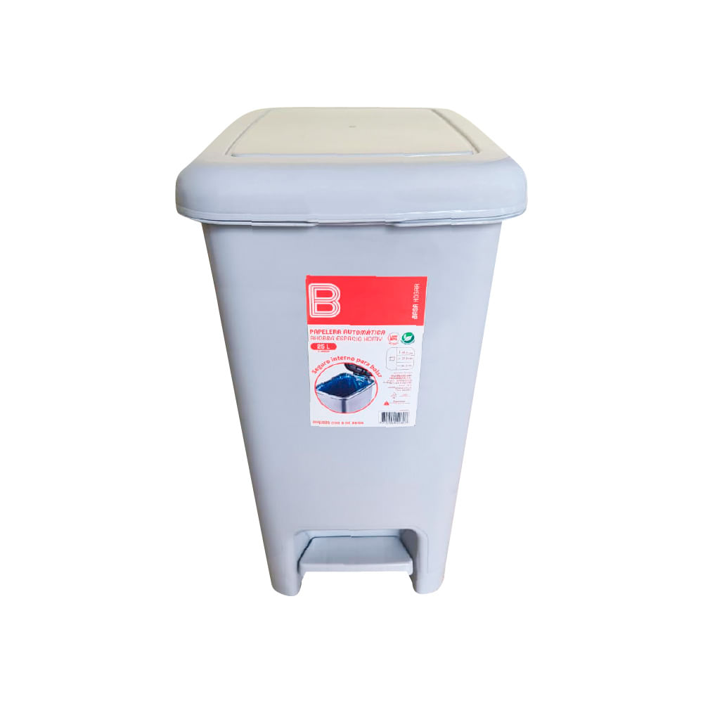 Papelera automática ahorra espacio Homy 25L gris