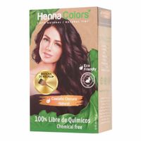 Tinte para Cabello HENNA COLOR Castaño Oscuro 100% Caja 1un