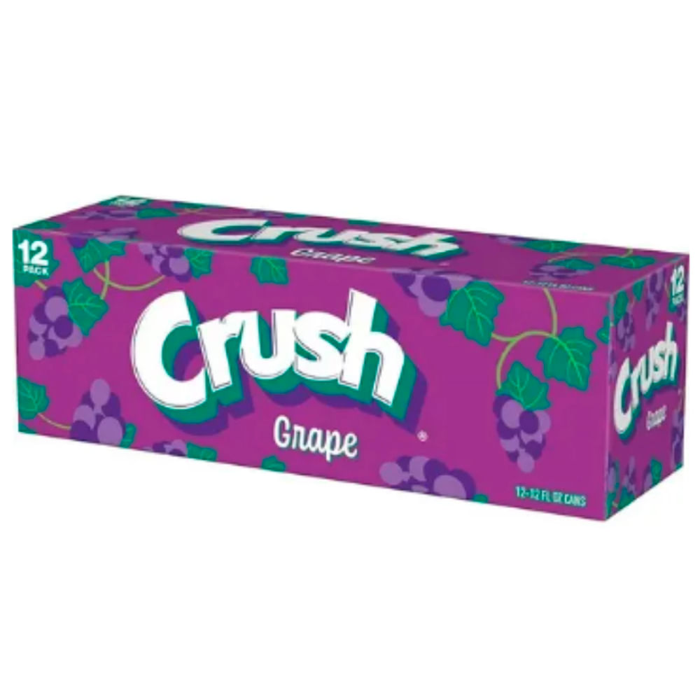 Gaseosa CRUSH Sabor Grape Lata 355ml Paquete 12un