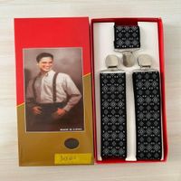 Tirantes suspenders para hombre Modelo Deivis Negro Talla única
