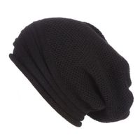 Gorro Beanie Slouchy Negro - Estilo Casual y Cómodo
