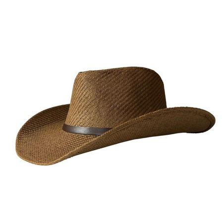 Sombrero Vaquero de Paja Country - Marrón Marrón Talla única