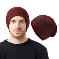 Beanie Denver con polar interior  Rojo