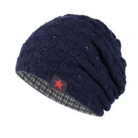 Beanie Reversible gorro chullo Doble Cara  Azul Azul Marino M