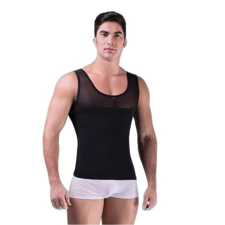 Camiseta Reductora Faja Naturell Corrector Postura Original Talla M Negro