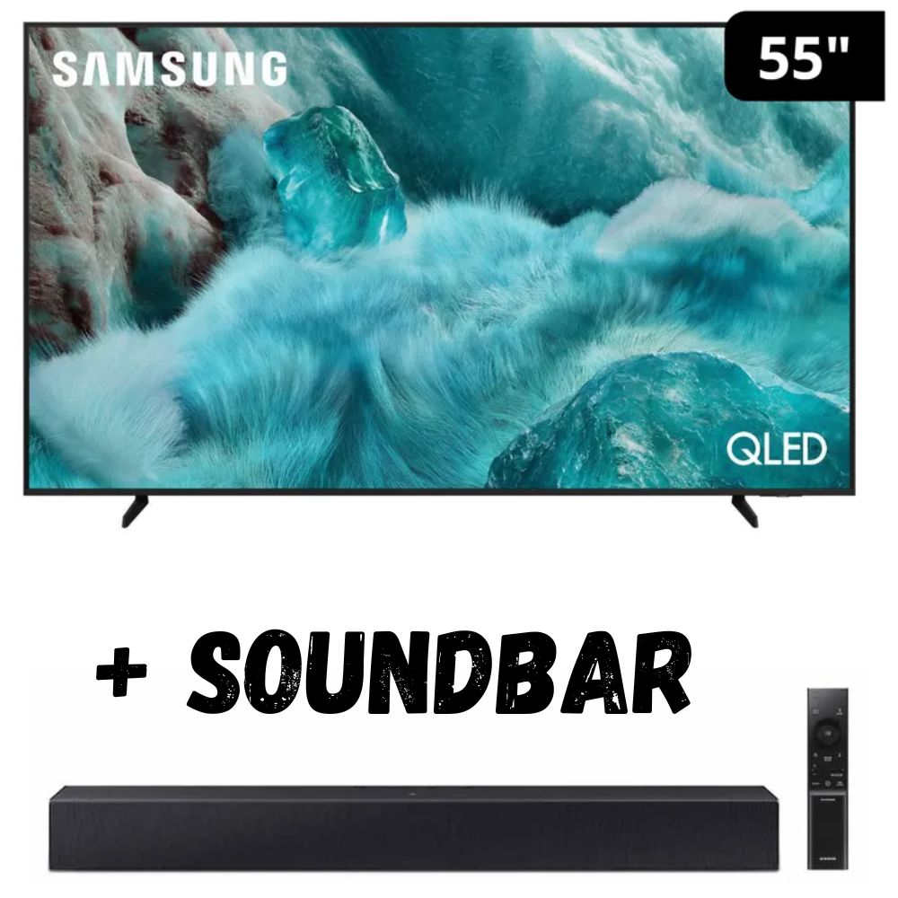 Televisor 55'' SAMSUNG QLED VISION AI QN55Q7FAAGXPE 2025 con Soundbar